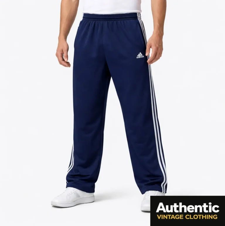 blue vintage Adidas tracksuit bottoms